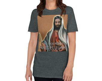 Hij is opgestaan. Hallelujah God Believer Christ Follower Gift Shirt, Schattige Christelijke T-shirt, Cadeau voor Christelijke Vrouwen Shirt