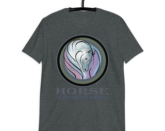 Pferd ist mein Geist Tier, Pferd Shirt, Pferd T-Shirt, Pferd-Liebhaber-Shirt, Reiter T-shirt, Reitshirt, süße Pferd Shirt