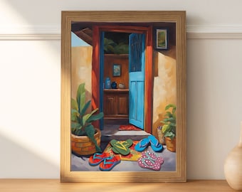 Welcome Home Print | Asian Cultural Traditions Entryway Decor | Shoes Off Printable Sign |  Please Remove Your Shoes Wall Art
