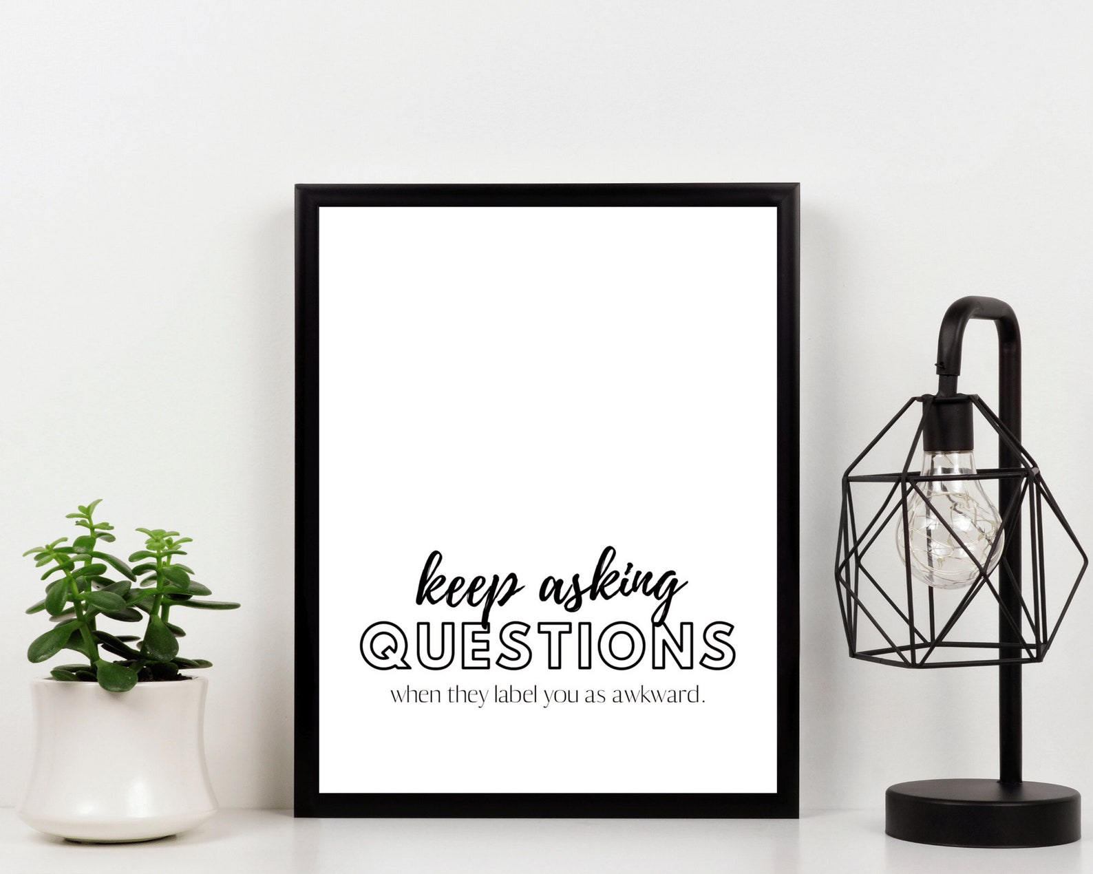 DOPAPRINT Woman In The Arena, Feminist Print, Female Empowerment Feminine Decor Feminist Wall Art Empowered Women Gift Her Strong Women Quote Wall Art Modern - Foto 5