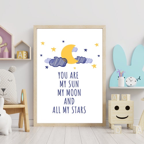 You Are My Sun My Moon and All My Stars Baby Shower - Etsy