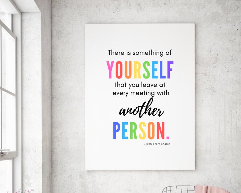 Mr. Rogers Printable There is Something of Yourself Classroom - Etsy