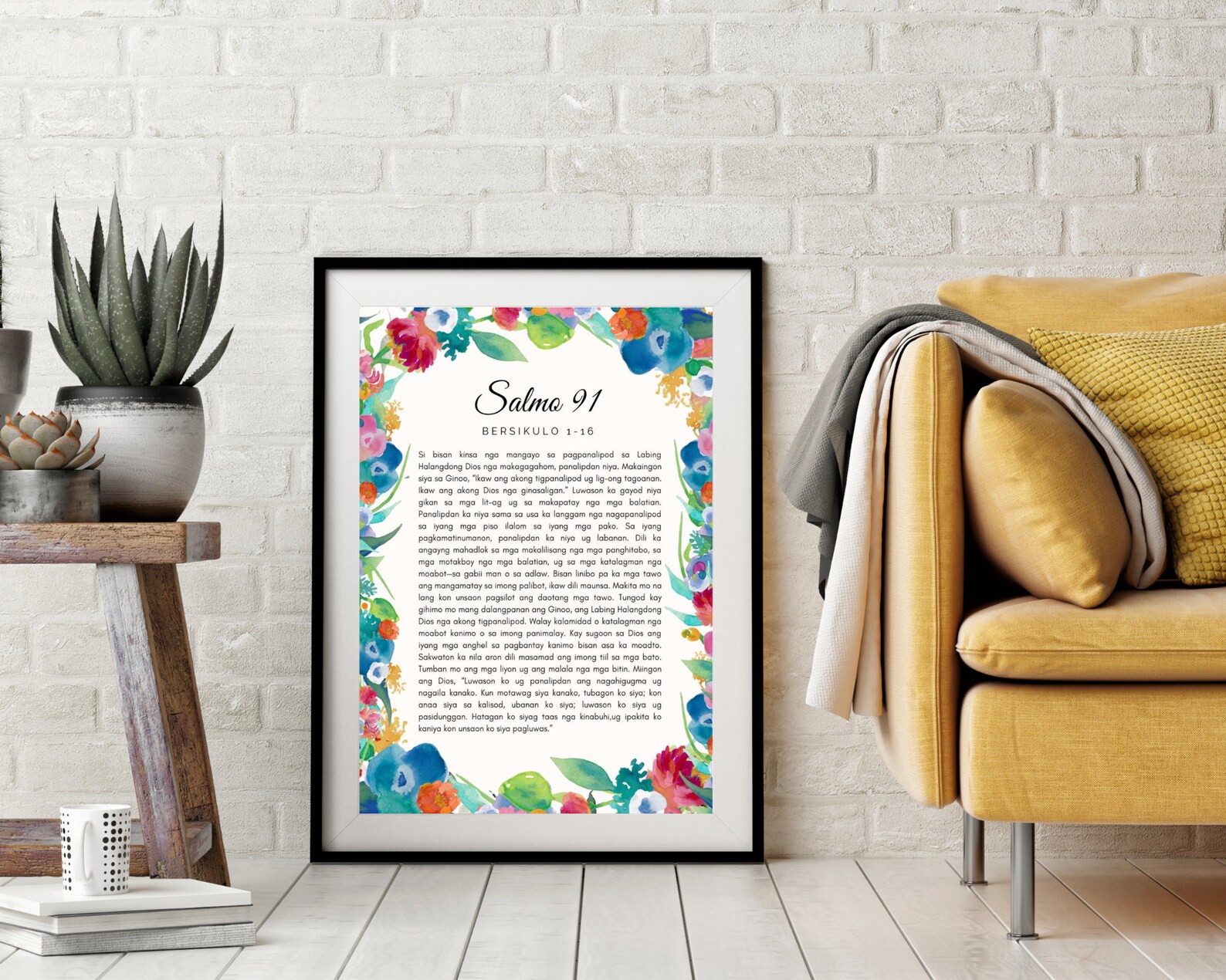 Salmo 91 impresión Salmo 91 Bisaya oración oración filipina | Etsy