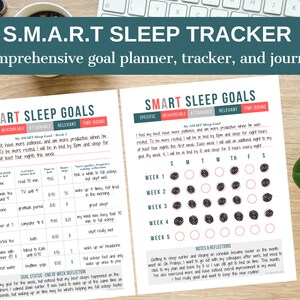 Printable Sleep Tracker | Sleep Journal | Printable Tracker | Daily | Weekly | Monthly Sleep Log | Health Instant Digital Download PDF