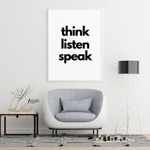 Printable Black and White Quote Decor Inspirational Bedroom Wall Art ...