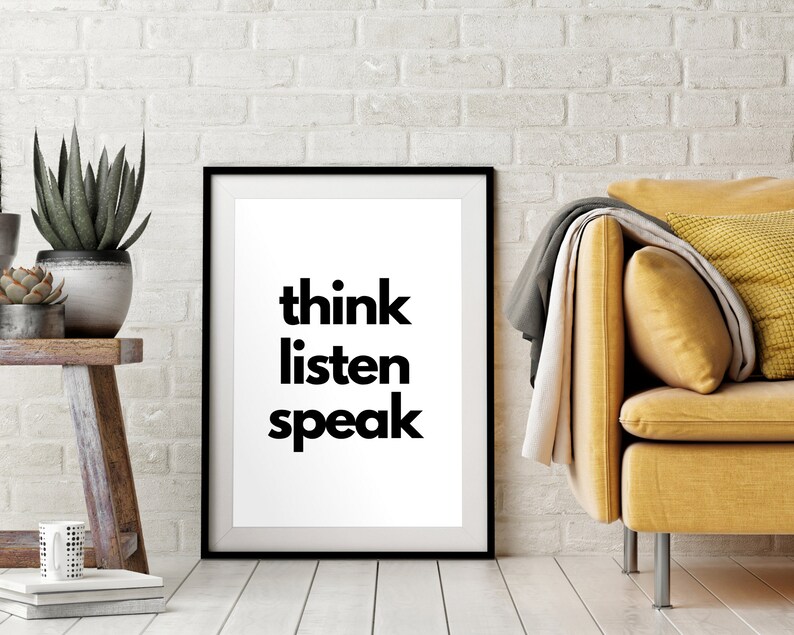 Printable Black and White Quote Decor Inspirational Bedroom - Etsy