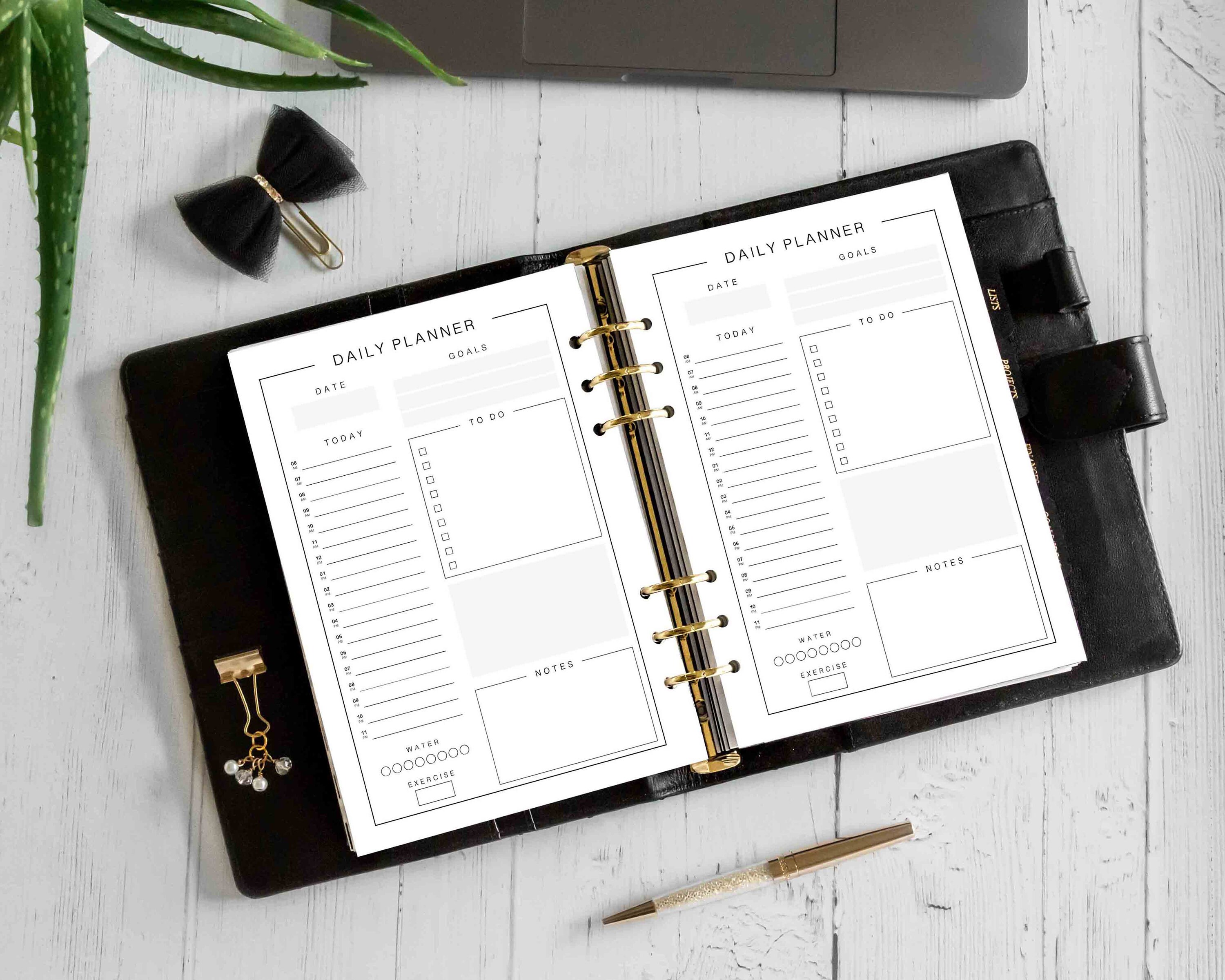 MINIMAL Printable Planner Inserts Minimal Theme Planner Etsy