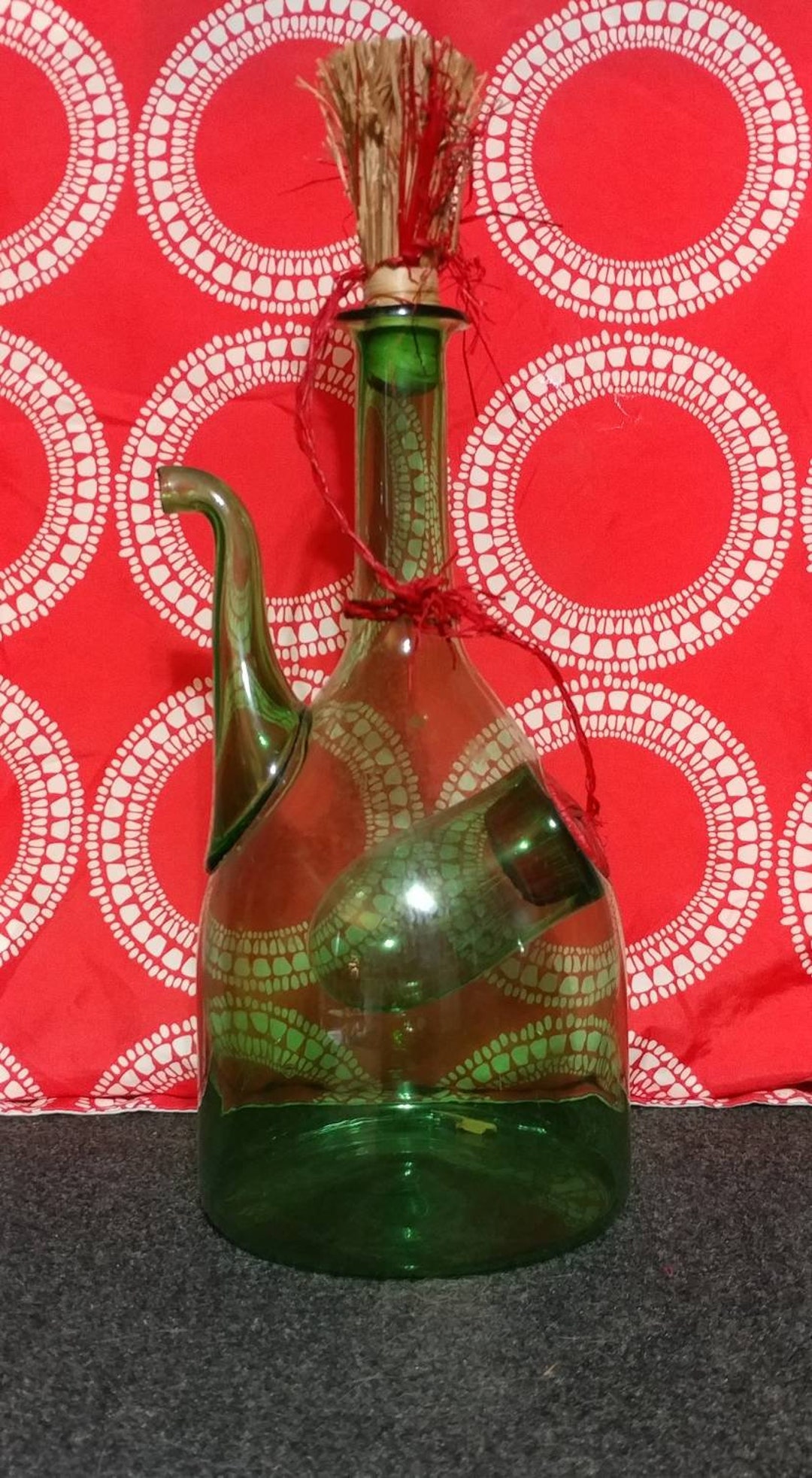 Vintage Italian Wine Decanter Etsy