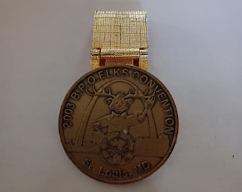 Vintage 2003 B.PO.E.  Elks Money Clip /St Louis National Convention