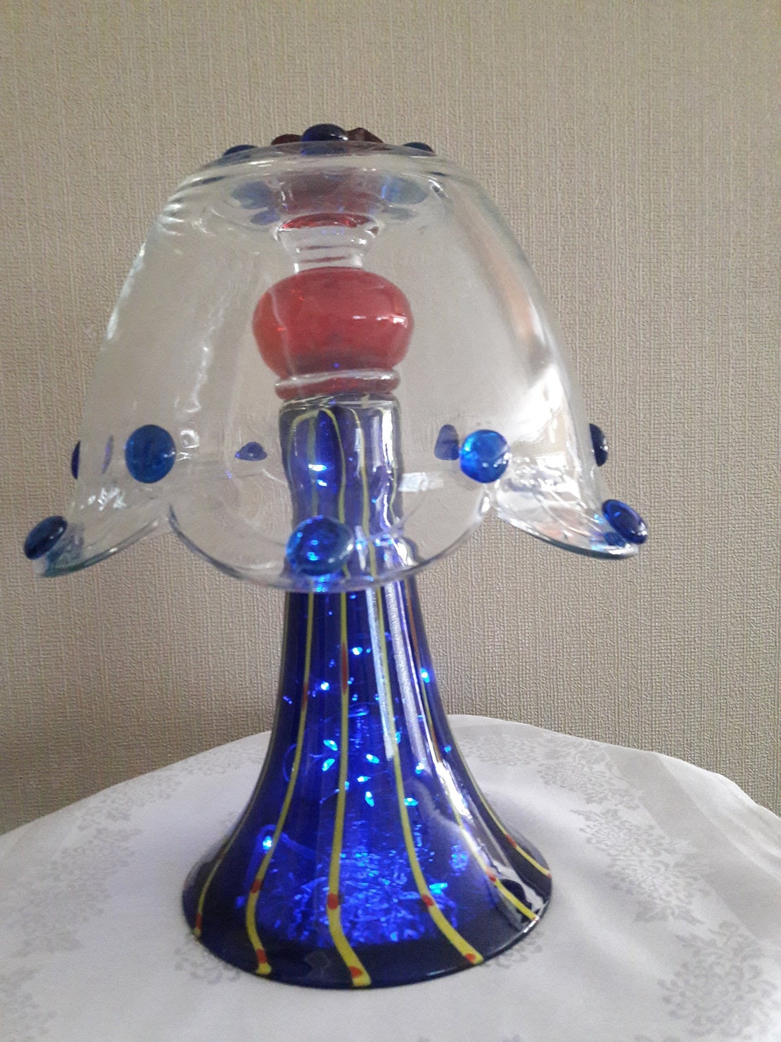 Glass Fairy Lamps Glass Lamps Handcrafted Lamps Etsy