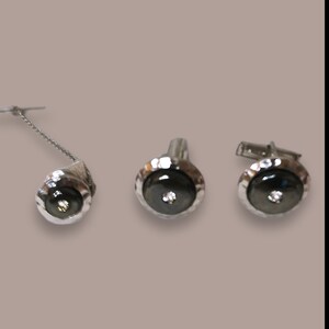 Vintage Emmons Cuff Links and Tie Clip
