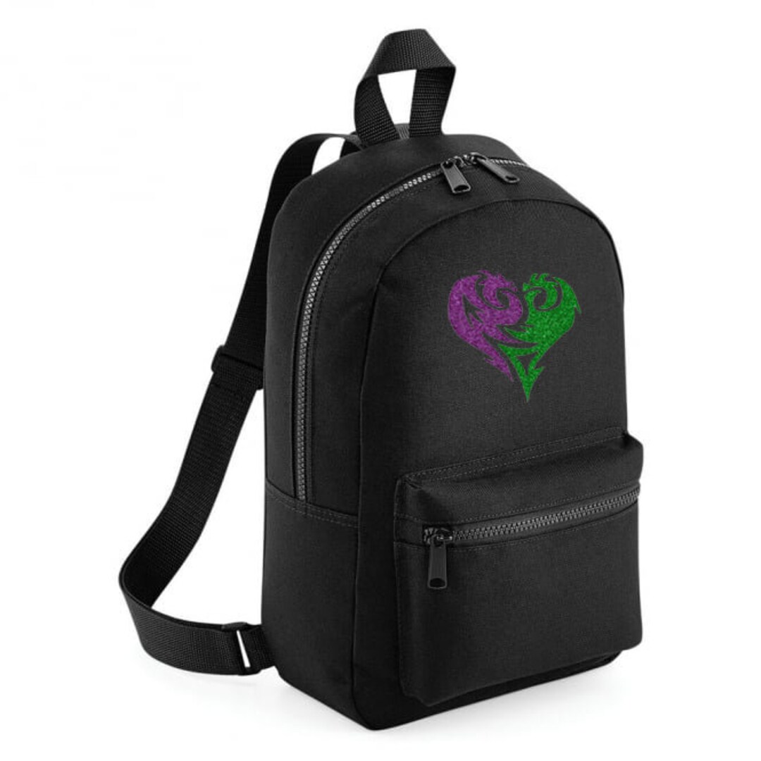 Mal Dragons Mini Backpack Descendants Inspired Disney Bag Etsy