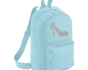 Cinderella Mini Backpack Glass Slipper Inspired Disney Princess Pastel Bag