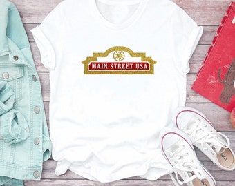 Disneyland Main Street USA Magic Kingdom Disney Park Inspired T-shirt