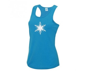 Frozen Elsa Running Vest Disney Princess Inspired Disneybound Sportswear Yoga