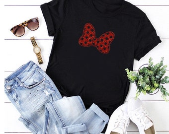 Minnie Mouse Bow Disney Inspired Disneybound T-shirt