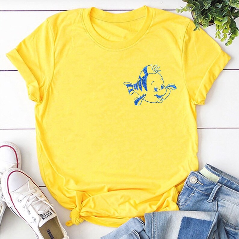 Flounder Little Mermaid Disney Inspired Disneybound Tshirt Etsy
