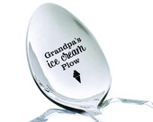 Grandpa 39 s Ice Cream Plow Spoon - Gift for Dad - Gift for Father - Gift for Grandpa, Gift for Him