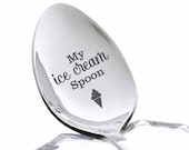 Ice Cream Spoon - my ice cream and your ice cream bridal shower gift - Couples Gift Idea