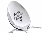 Best grandma Ever - Grandma Spoon - Grandma gift idea - Cute Spoon - Love You Grandma
