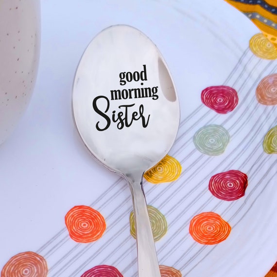 Coffee Spoon Love You Big Little Sister Good Morning Sister Gifts For Sister Gift For Sorority Sister Flatware Silverware Home Living Delage Com Br