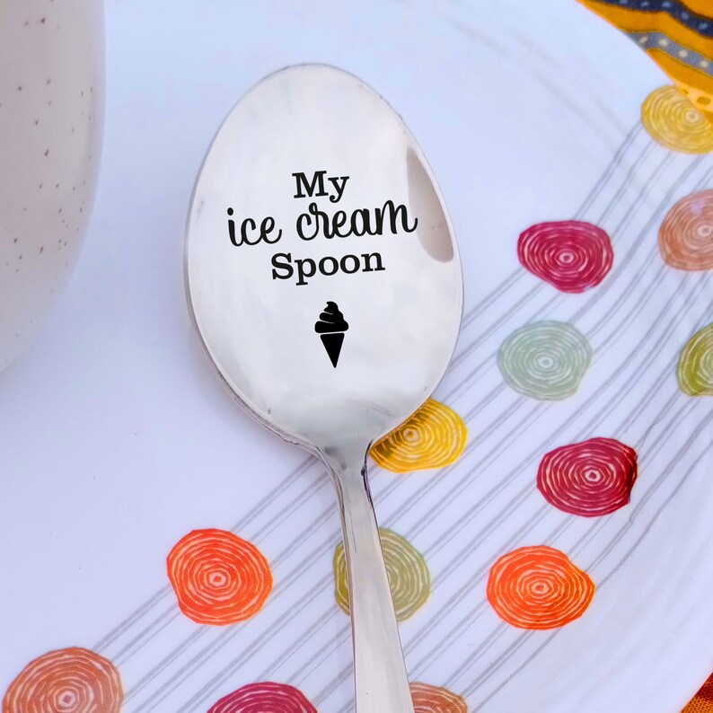 Ice Cream Spoon my ice cream and your ice cream bridal Etsy