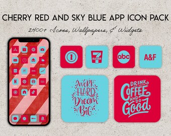 Cherry Red App Icons - Etsy