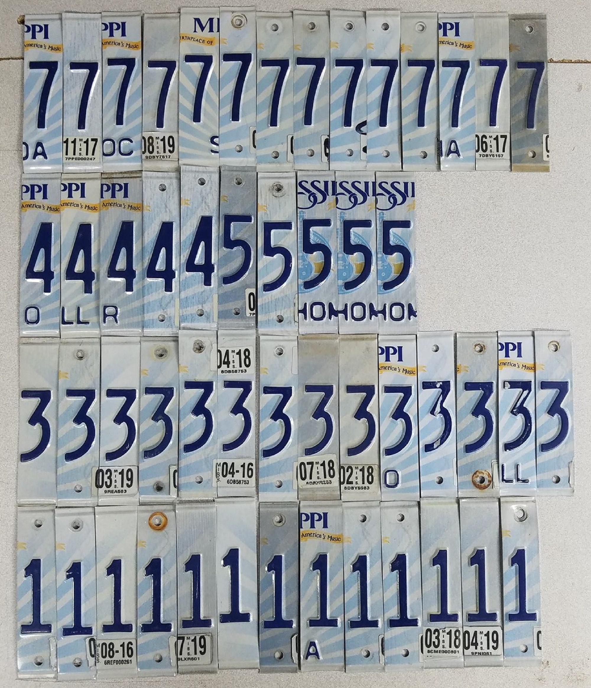 150 Count Lot MS Mixed Cut License Plate Letters for Crafts Etsy