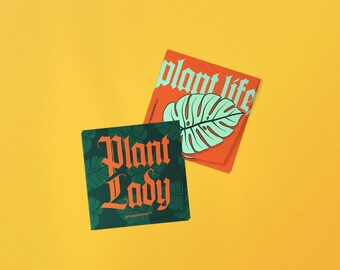 Plant Magnets | 3&quot; x 3&quot; Refrigerator Magnet | Plant life, plant lady, plant lover