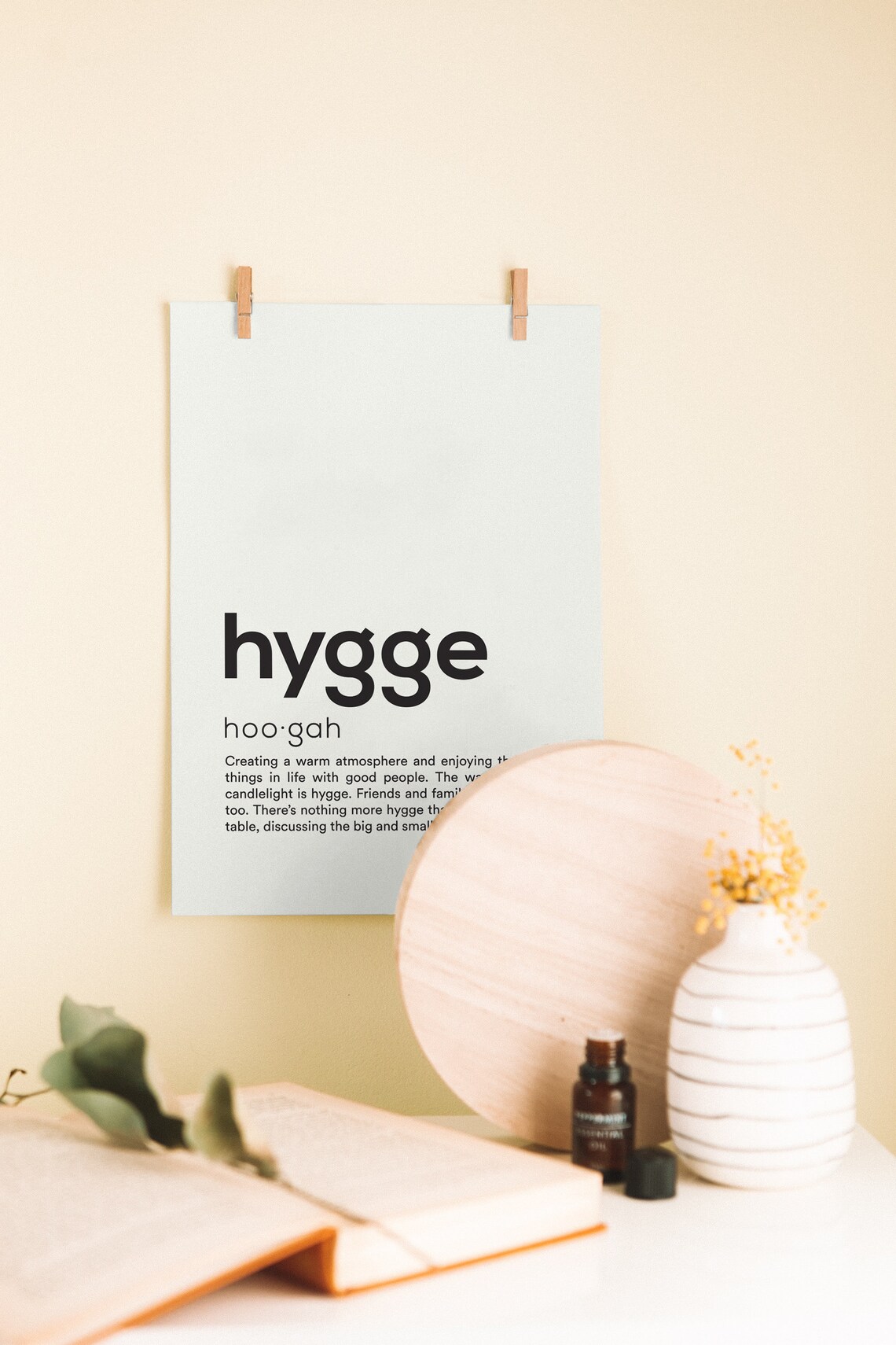 Hygge Print Home Decor 8x10 Poster Etsy