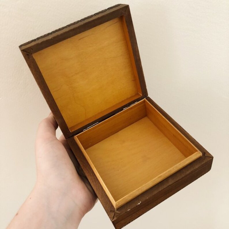 Handmade Polish Knick knack Jewelry Box Mid Century Mid Etsy