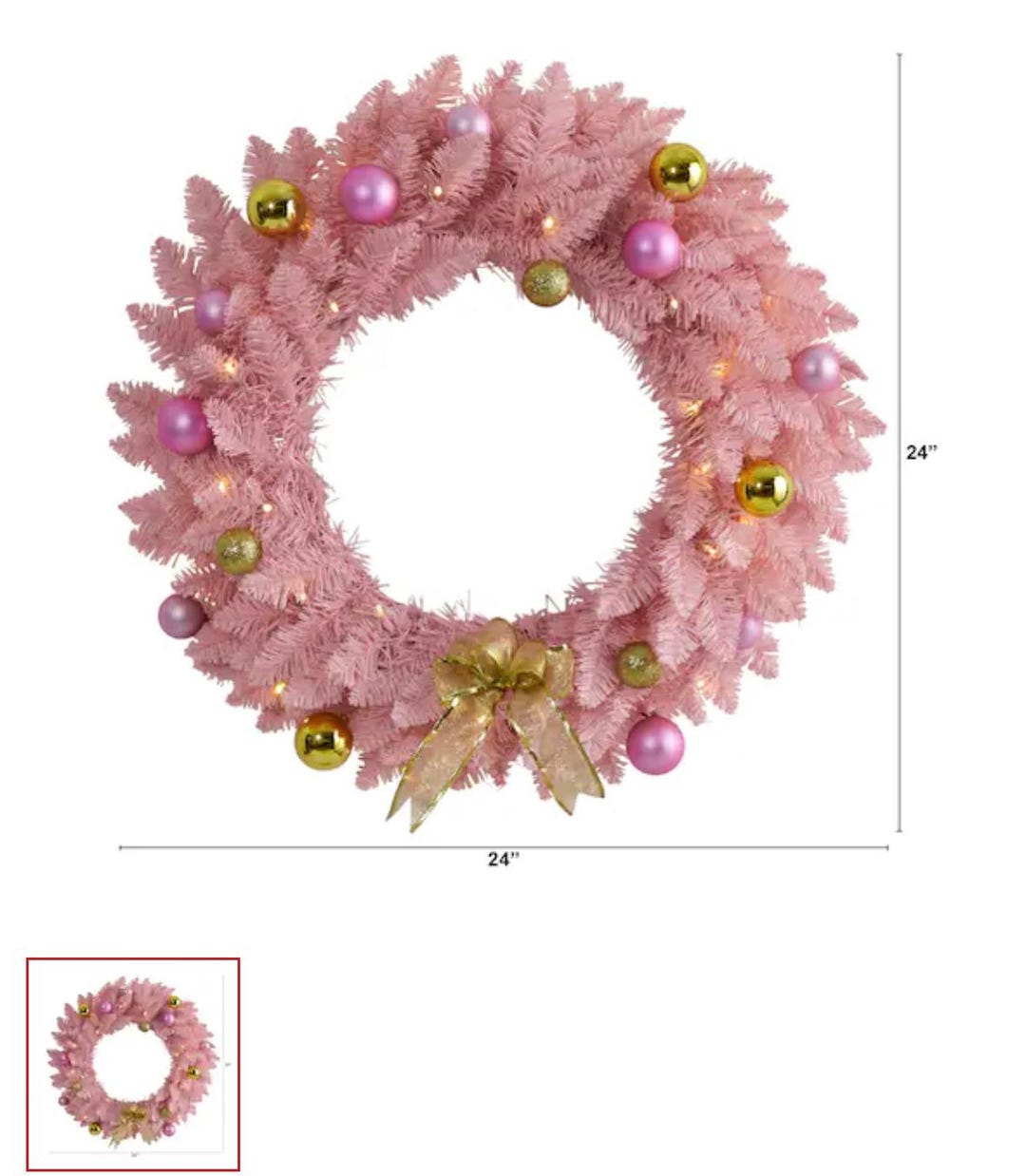 PINK WREATH 24