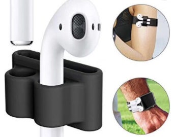 Airpods Holder for Watch Band - Fits Airpods Gen 1 and 2; Airpods Pro - All Colors, Dust Resistant - Works Great with Apple Watch