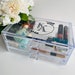 Personalised Monogram Cosmetic Make Up Storage Drawers - Three Tier Box - Make Up Organiser - Tidy - Dressing Table Accessory- Christmas