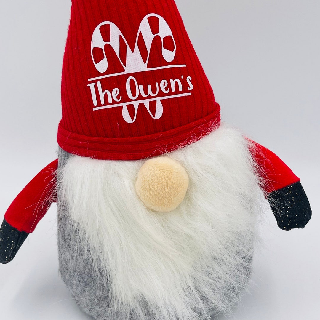 Personalised Gonk Door Stop, Christmas Gonk, Christmas Doorstop, Gnome