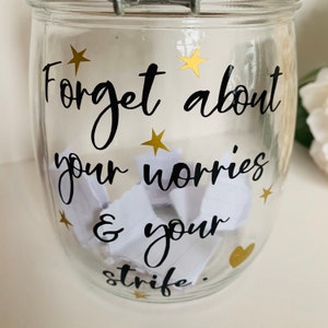 Personalised Worry Jar, Child's Positivity Jar, Well Being, Mindfulness Jar, Anxiety, Happy Jar, Affirmations, Worry Strife, Mental Health image 9