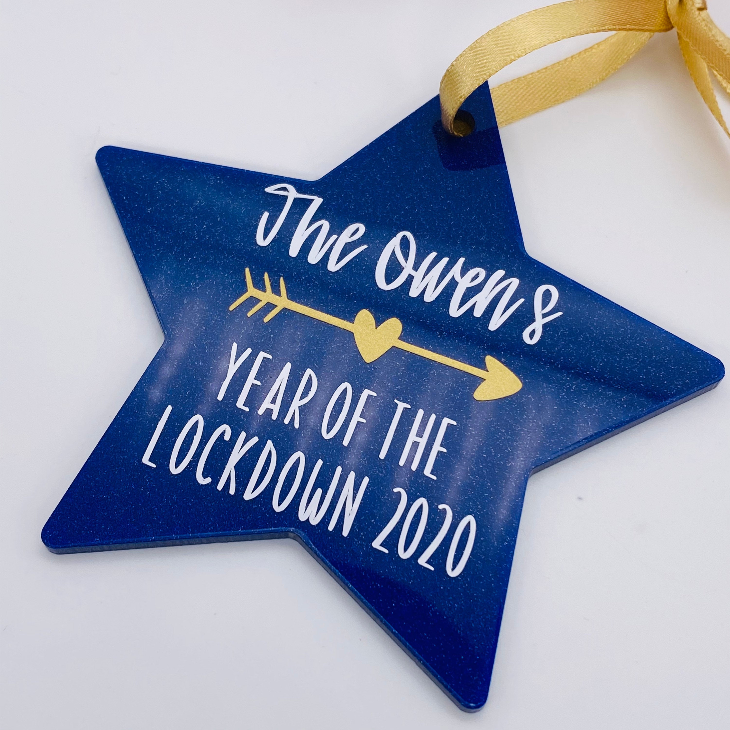 Personalised Lockdown 2020 Christmas Star Lockdown Christmas Etsy