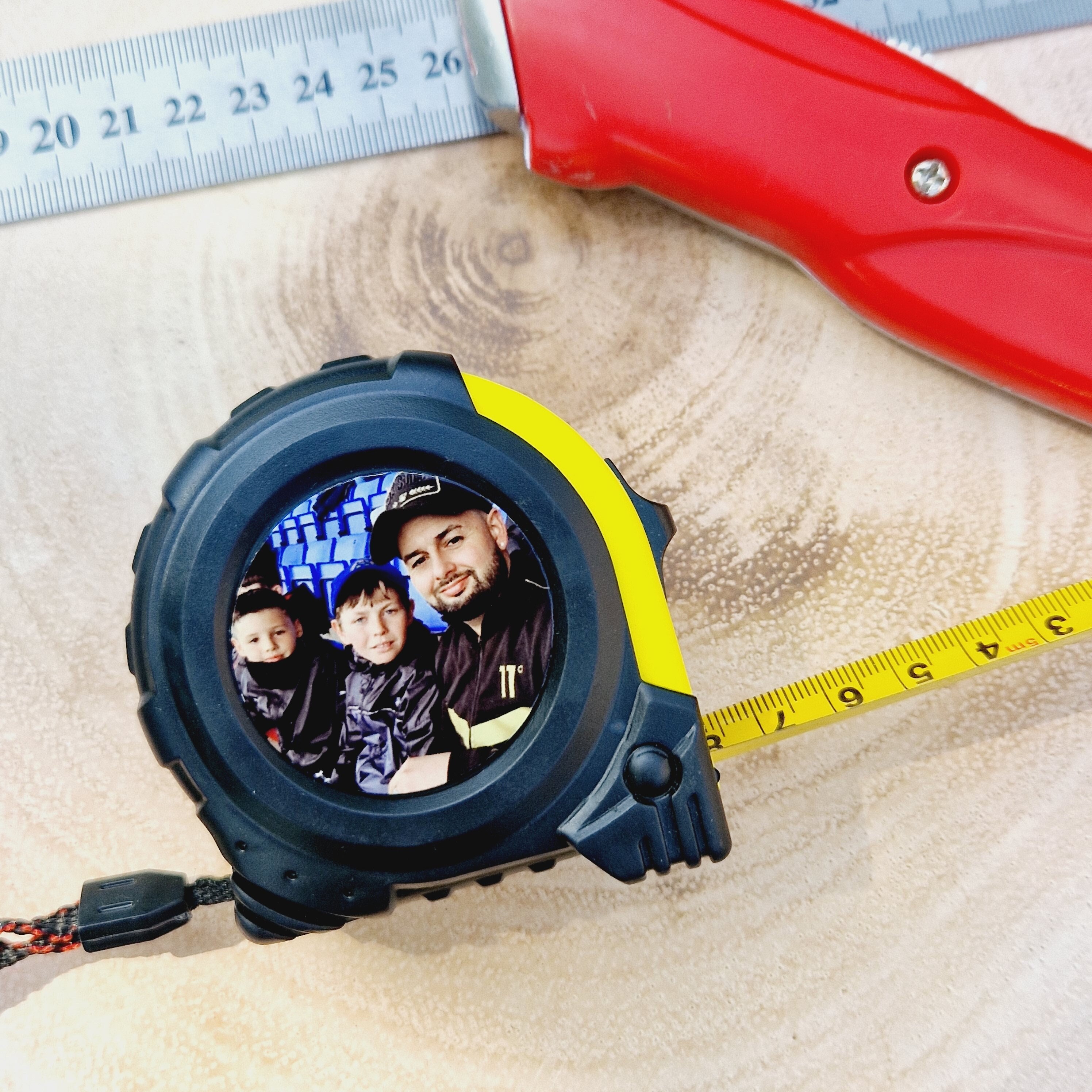 Fita Metrica Personalised Photo Tape Measure - Professional 5m Tape Measure With Photo Printed - Gift Idea For Handyman With This Tape Measure Metro 5m Con Foto