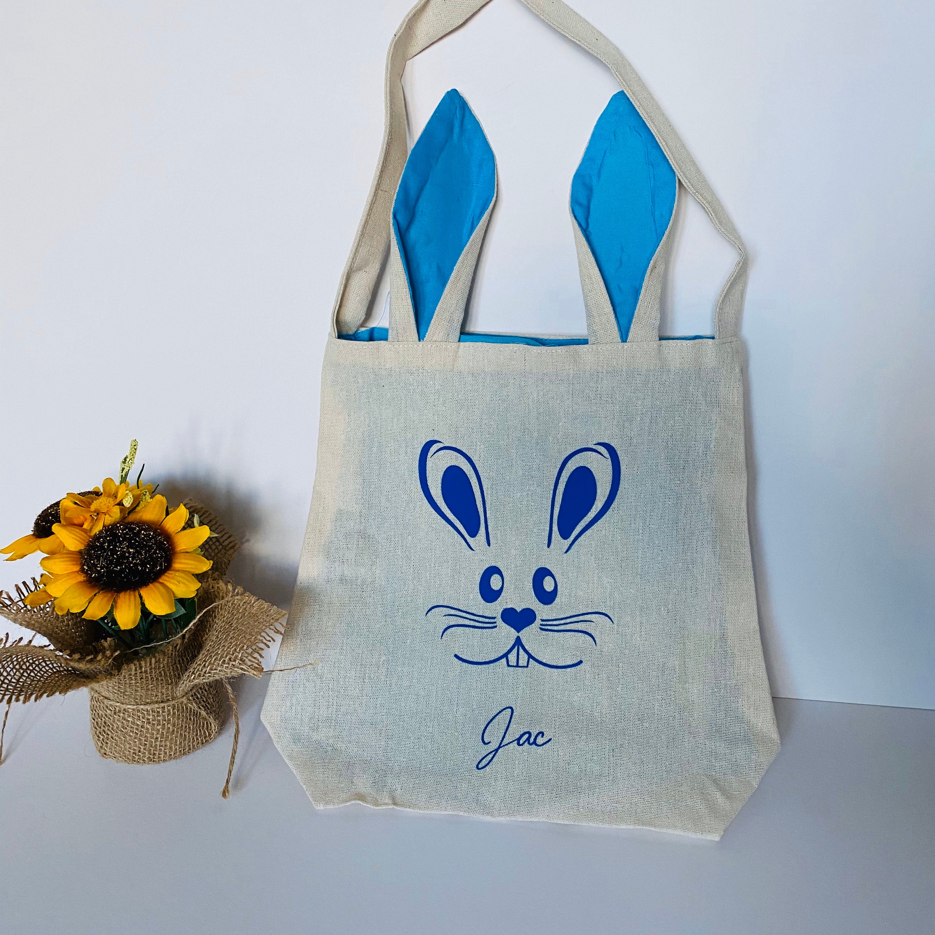 Personalised Canvas Easter Bunny Treat Bag Easter Egg Hunt | Etsy Personalised Canvas Easter Bunny Treat Bag Easter Egg Hunt | Etsy