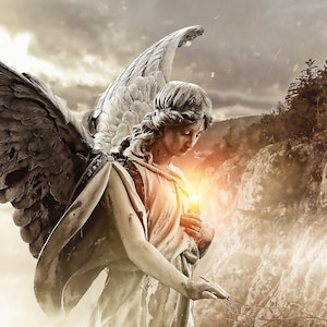 E-Cross Stitch Pattern Angel with Wings Downloadable PDF