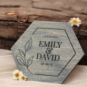 Wood coasters Wedding Wedding Favors for Guests in Bulk Personalized Wedding Favors Wedding Coasters Set Destination Wedding Favors image 8