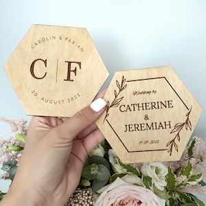 Wedding favors for guests in bulk, wedding favors, wedding coaster, personalized favor, wedding party favors, wedding coaster, coasters set image 1