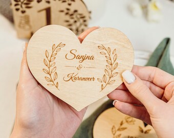 Wood wedding coaster, wedding name coaster, coaster wedding favor, wedding favours, wedding table decor, wedding coaster, wedding coaster