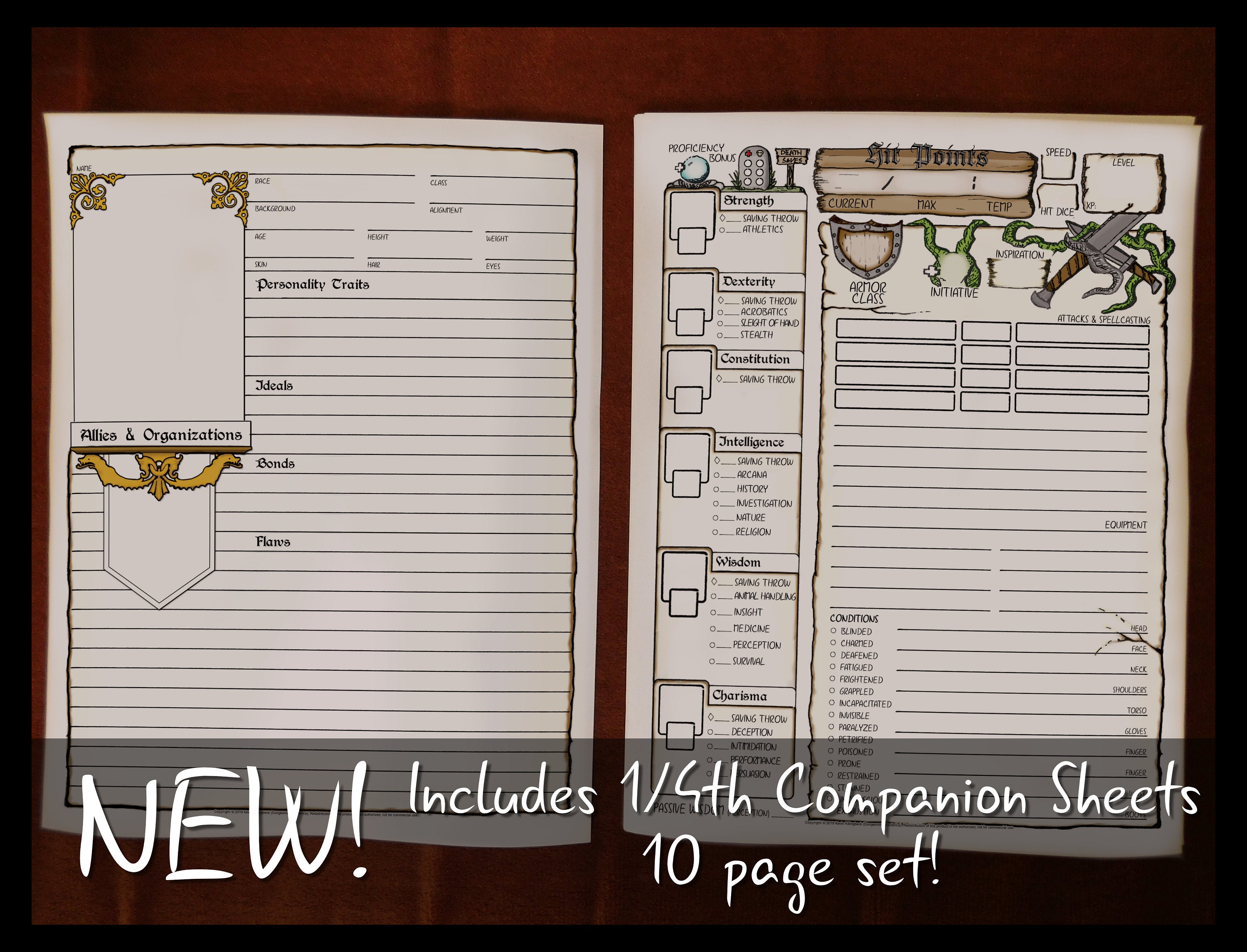 DD 5e Comprehensive Measurement Identity Sheets 8.5x11 Printable Dungeons and Dragons Identity Sheet DnD Part Actively playing Match Electronic Obtain photograph regarding 5e Printable Character Sheet named DD 5e Entire Dimension Temperament Sheets 8.5x11 Printable Dungeons and Dragons Identity Sheet DnD Function Participating in Match Electronic Down load
