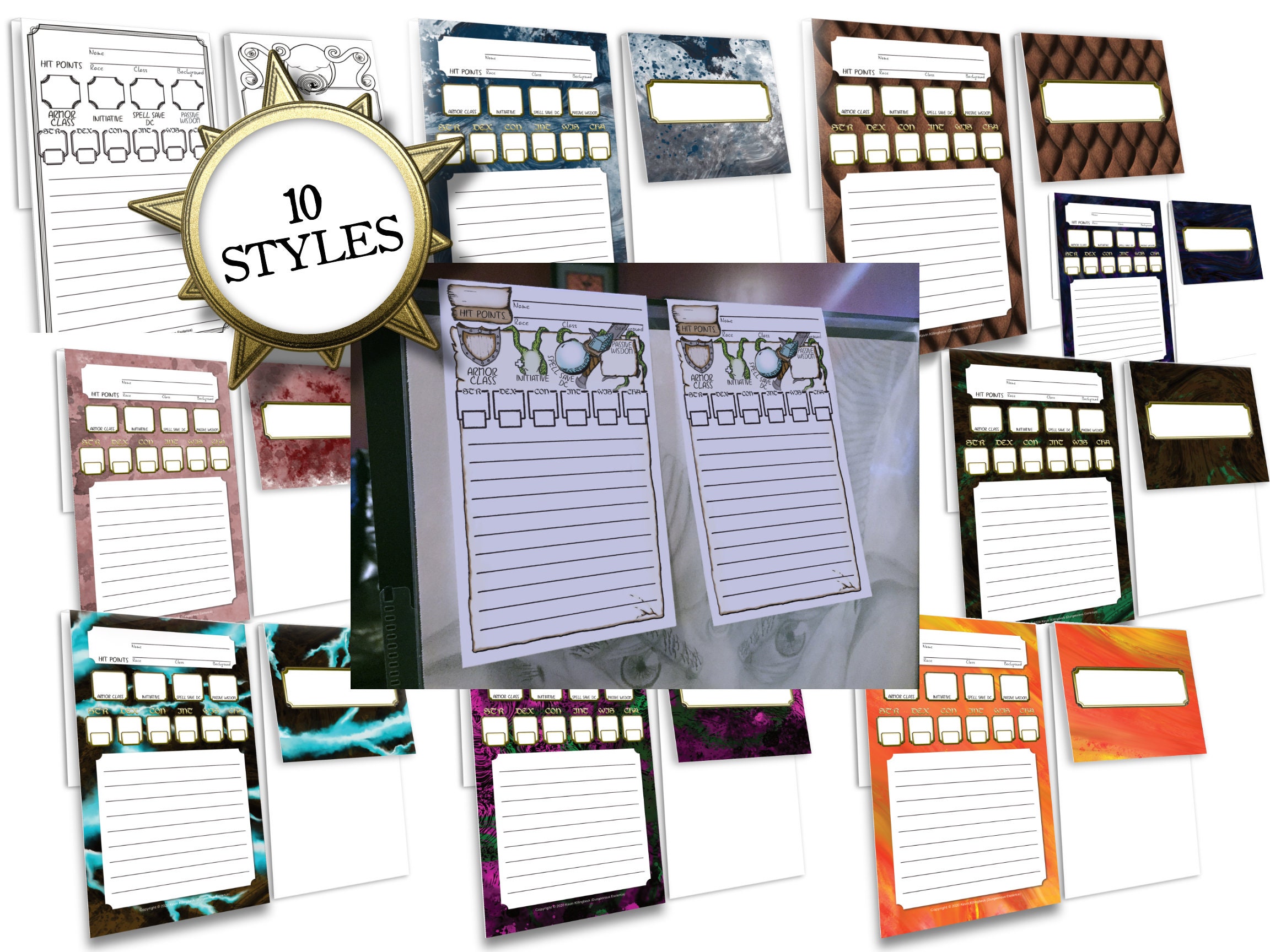 D D 5e Initiative Tracker Set Printable Dungeons And Dragons D D 5e Initiative Tracker Set Printable Dungeons And Dragons