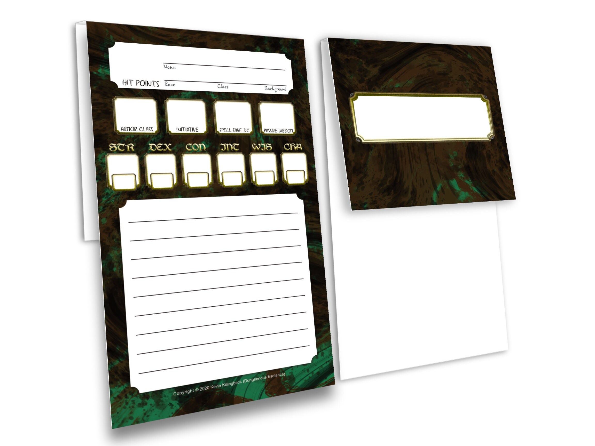 D&D 5e Initiative Tracker Set Printable Dungeons and Dragons Etsy