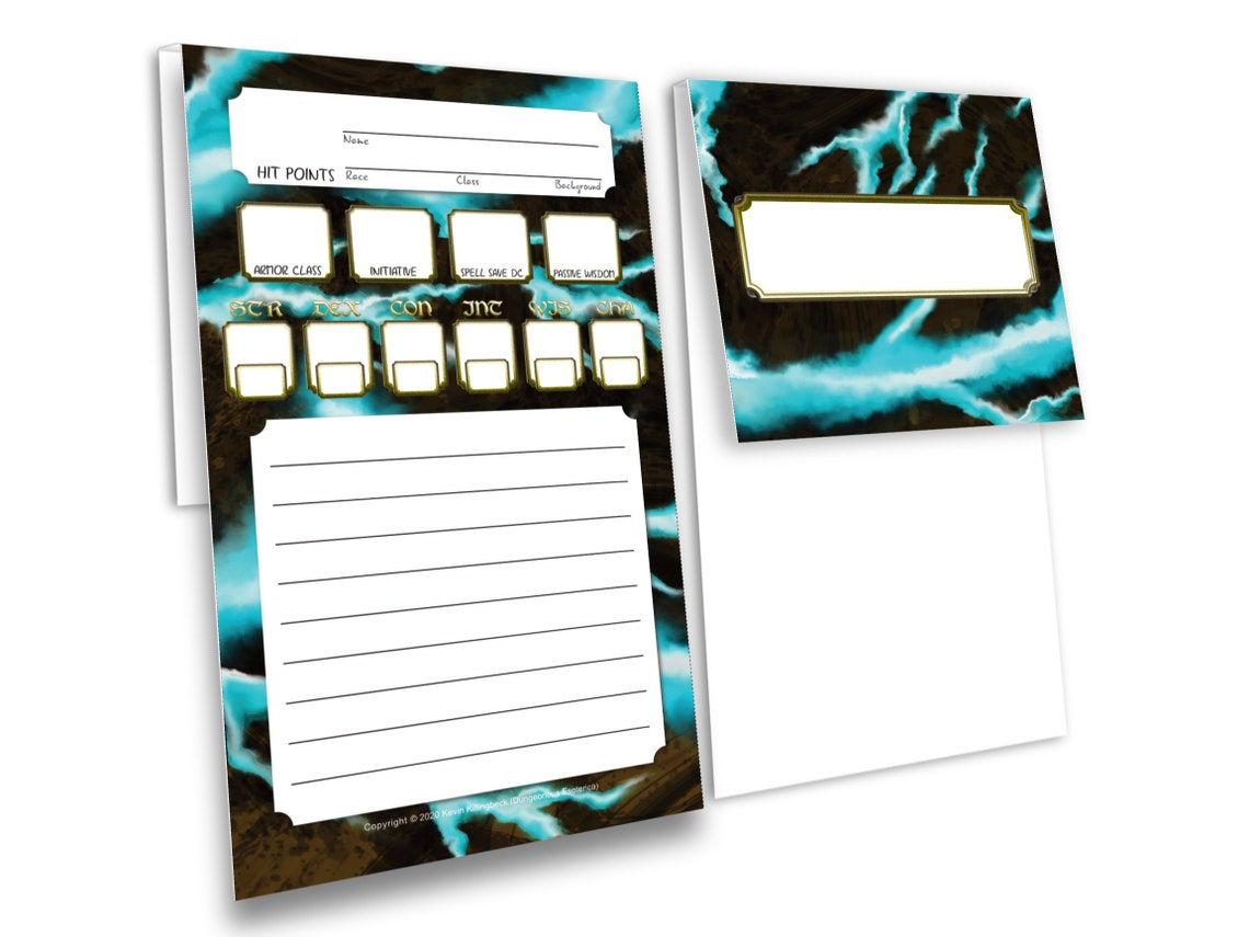 D&amp;D 5e Initiative Tracker Set Printable Dungeons and Dragons | Etsy