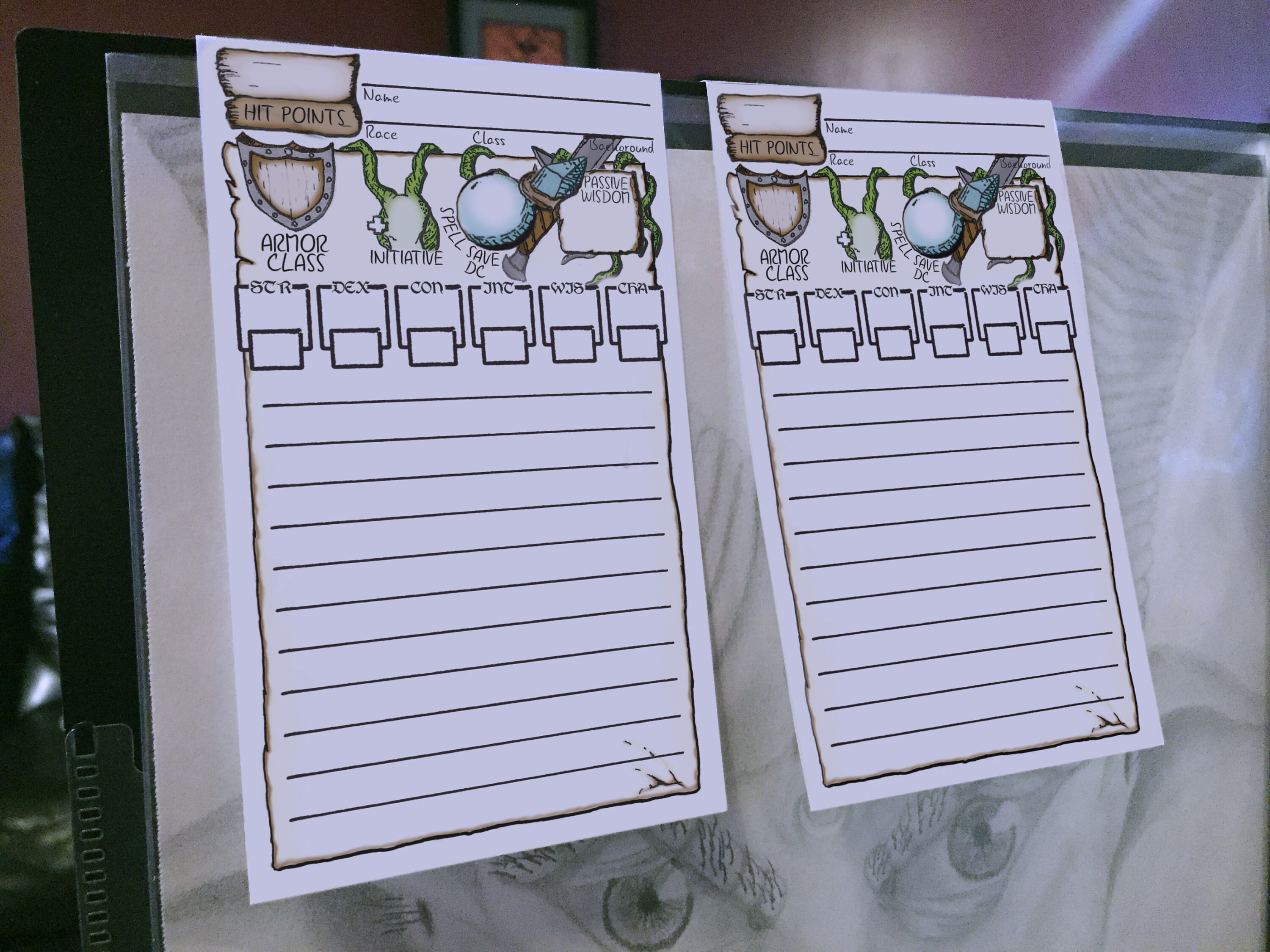 D D 5e Initiative Trackers Printable Dungeons And Dragons Etsy Australia