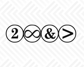 two infinity and beyond svg