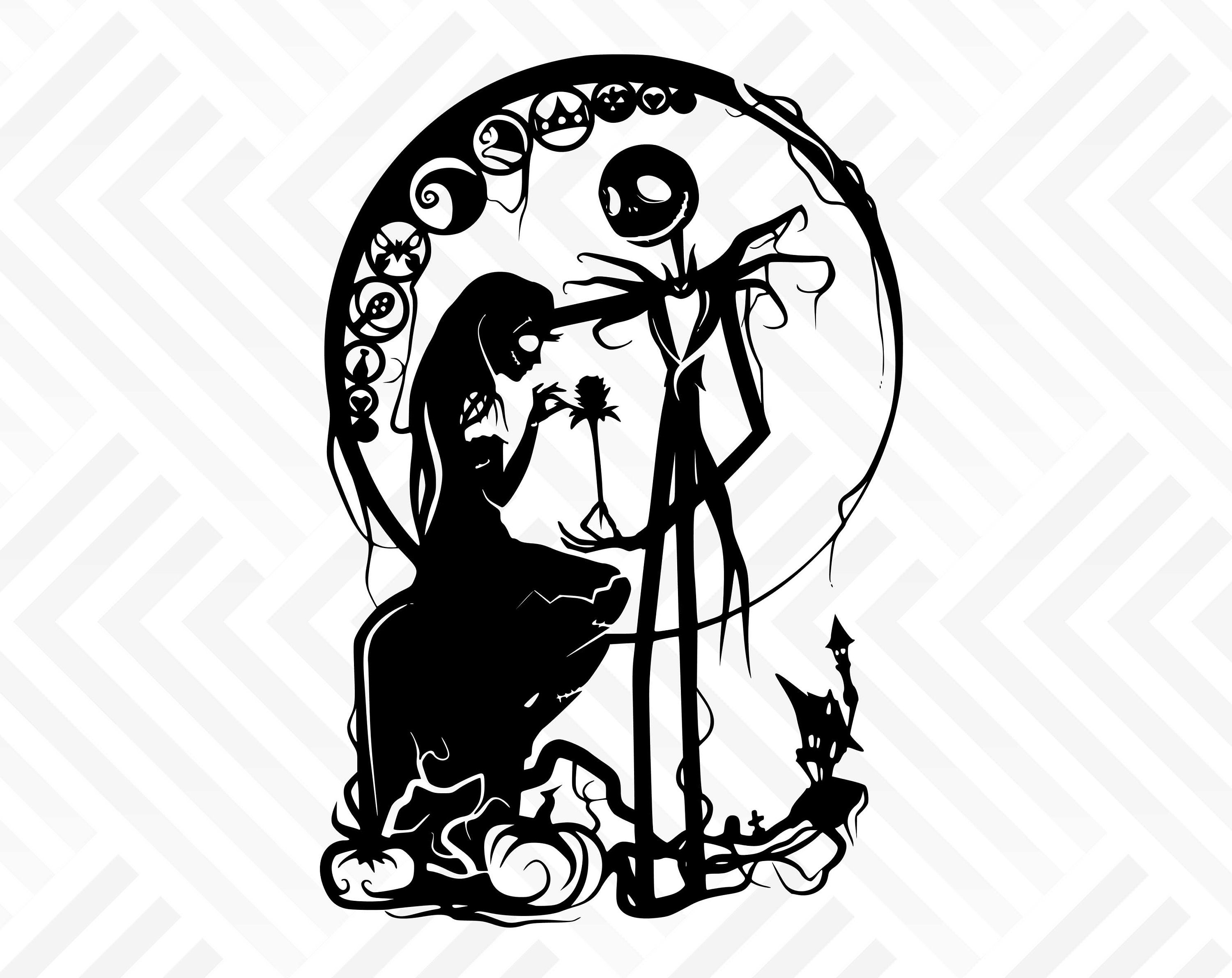Jack and sally romance svgpngdxf/ Nightmatre before | Etsy